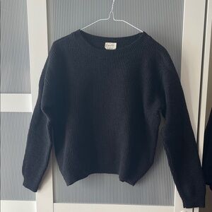 Wired Free (L fits like small) Classic Black Sweater